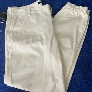 NWT Lauren by Ralph Lauren Cream Ankle pants